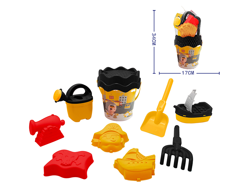 Pirate Sand Bucket Set 10pcs