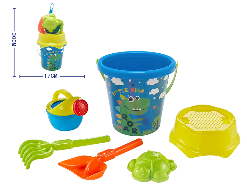 Dinosaur Sand Bucket Set 6pcs