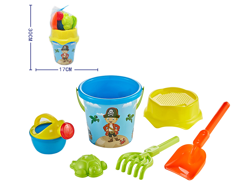 Pirate Sand Bucket Set 6pcs