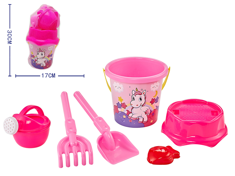 Unicorn Sand Bucket Set 6pcs