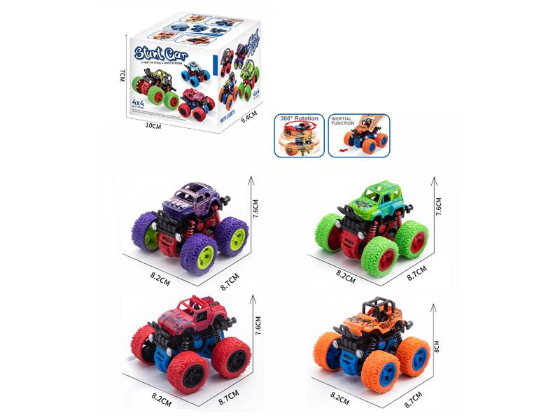 Dual Friction Stunt Simulated Off-Road Vehicle