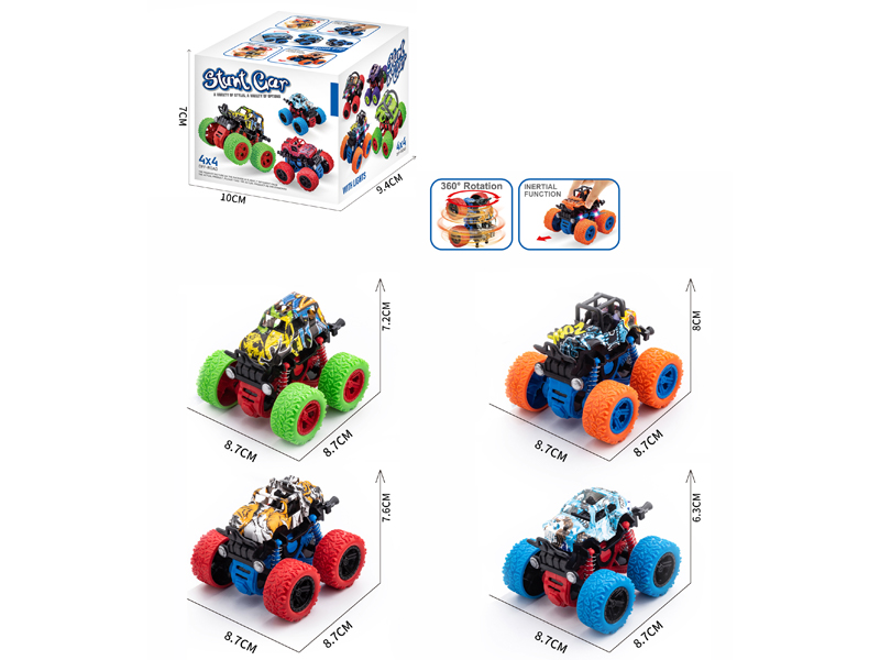 Dual Friction Stunt Graffiti Off-Road Vehicle