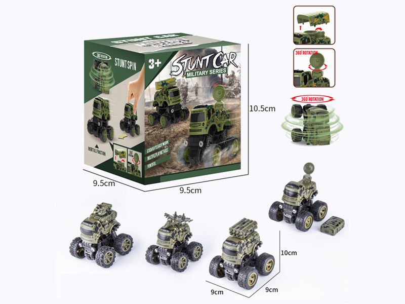 Dual Friction Stunt Military Off-Road Vehicle