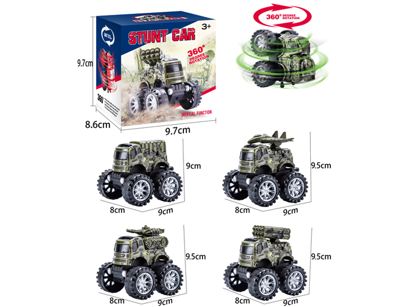 Friction Stunt Military Vehicle