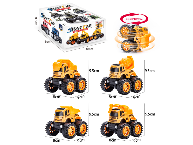 4Pcs Friction Engineering Off-Road Vehicle