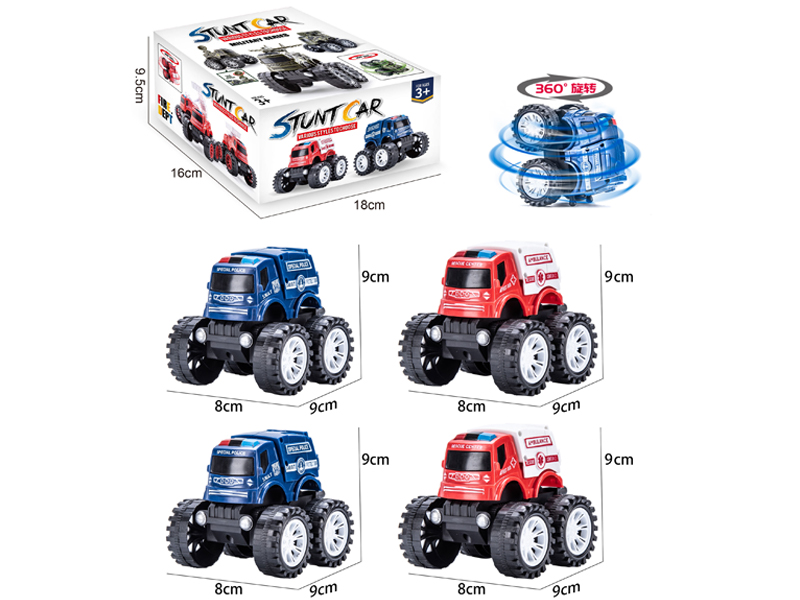 4Pcs Friction Rescue Off-Road Vehicle