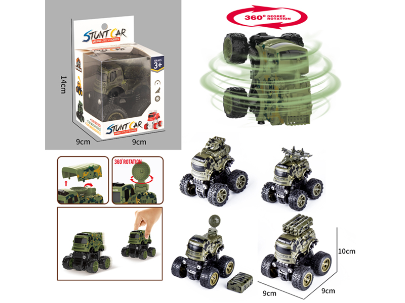 Dual Friction Stunt Military Off-Road Vehicle
