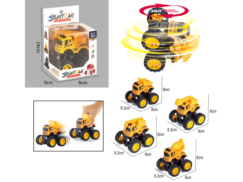 Dual Friction Stunt Engineering Off-Road Vehicle