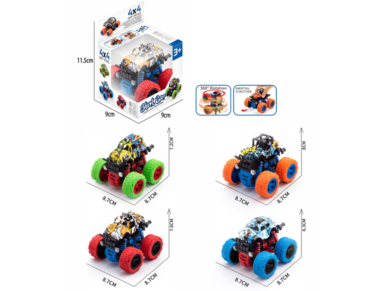 Dual Friction Stunt Graffiti Off-Road Vehicle
