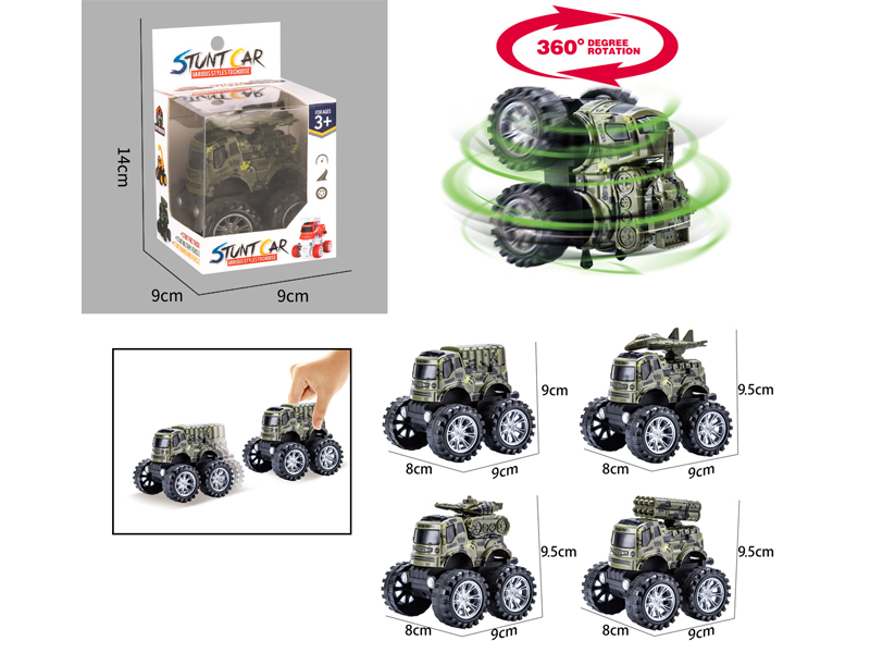 Friction Stunt Military Vehicle