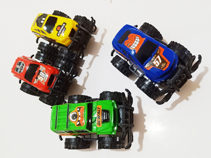 Pull Back Cartoon Off-Road Vehicle