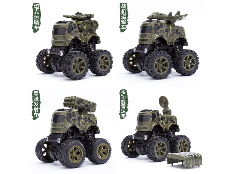 Dual Friction Stunt Military Off-Road Vehicle