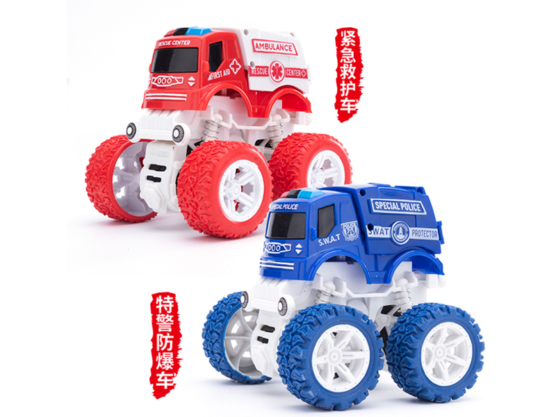 Dual Friction Stunt Fire Off-Road Vehicle