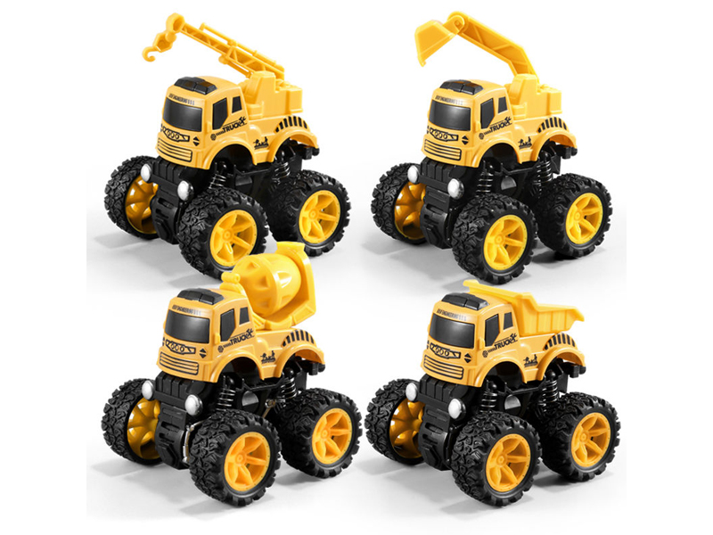 Dual Friction Stunt Engineering Off-Road Vehicle