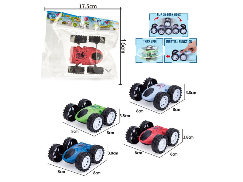 Dual Friction Double Sided Stunt Car