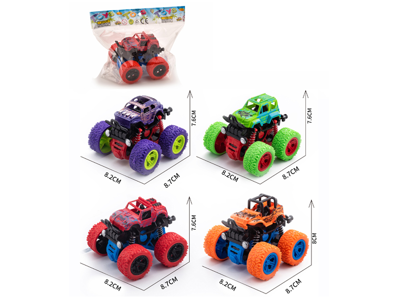 Dual Friction Stunt Simulated Off-Road Vehicle