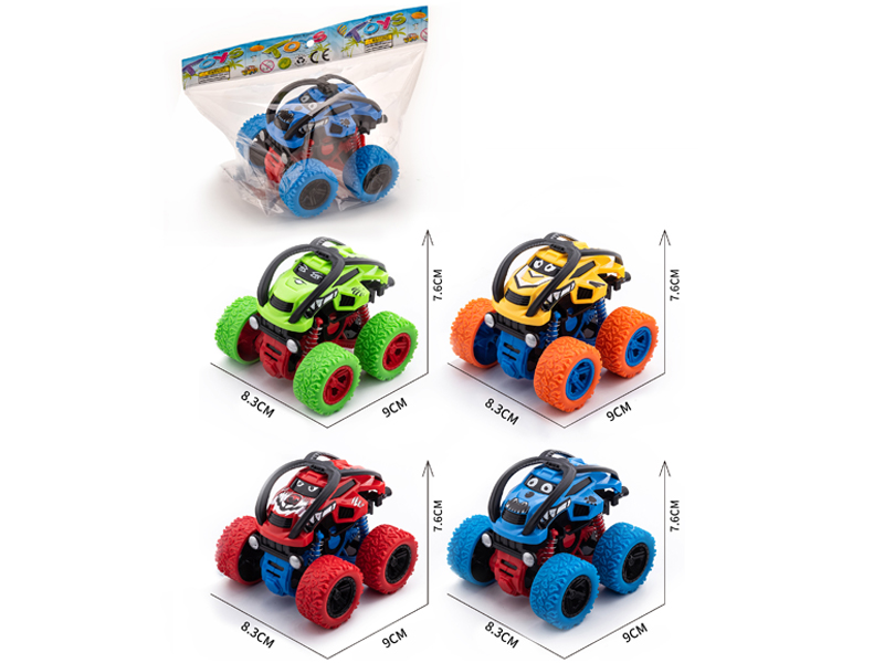 Dual Friction Stunt Cartoon Tipping Truck