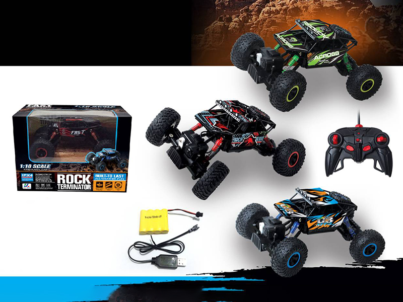 1:18 27MHz R/C 4WD Climbing Car