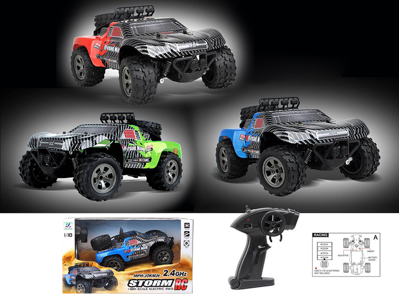 1:18 2.4G 4-Channel Remote Control High-Speed Racing Car(Not Included Battery)