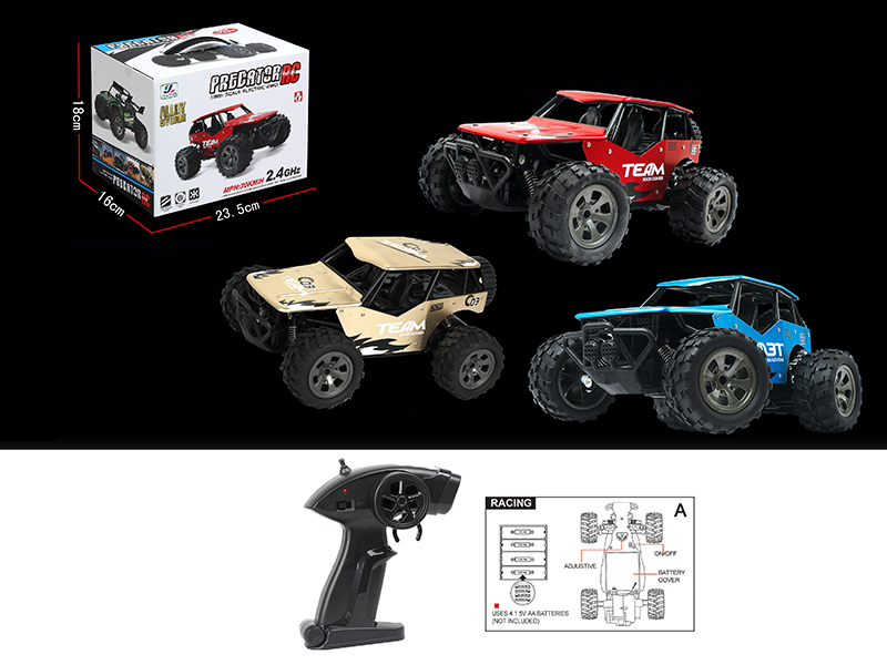 1:18 2.4G 4-Channel Remote Control Alloy High-Speed Racing Car(Not Included Battery)