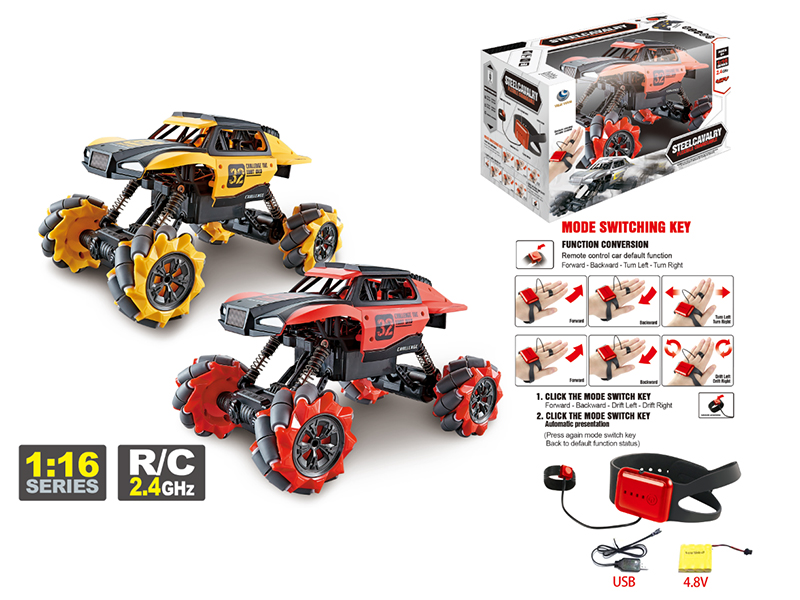 1:16 2.4G 4-Channel Gesture Sensing Remote Control Climbing Car