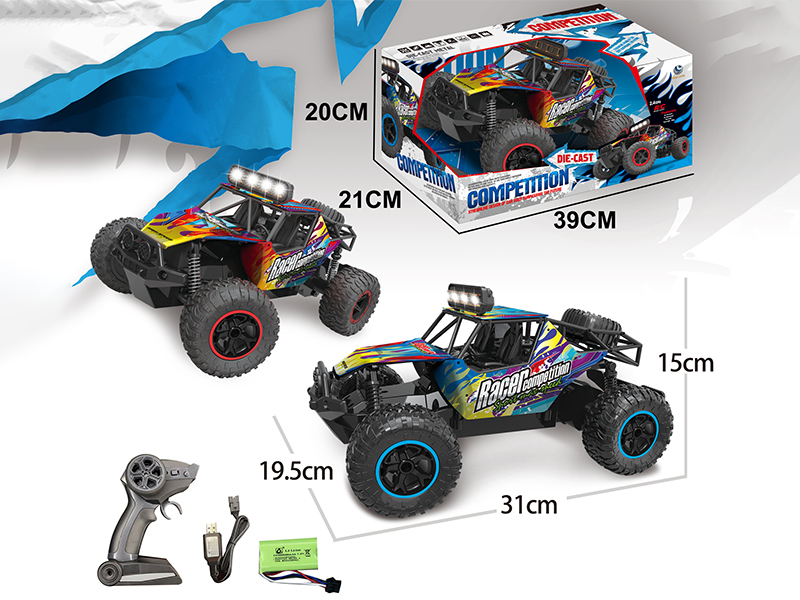 1:14 2.4G 4-Channel Remote Control Alloy High-Speed Off-Road Racing Car