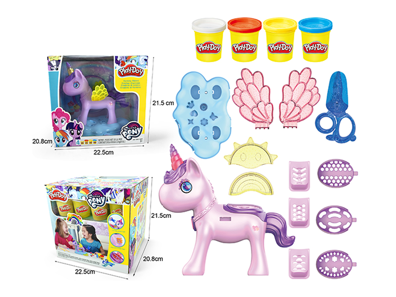 Pony Unicorn Colored Mud Set