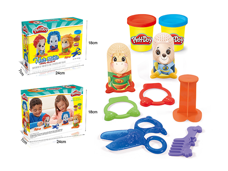 Cartoon Characters Colored Mud Set