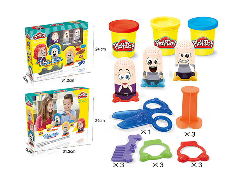 Cartoon Characters Colored Mud Set