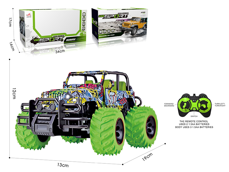 1:18 Remote Control Graffiti Cross Country Car