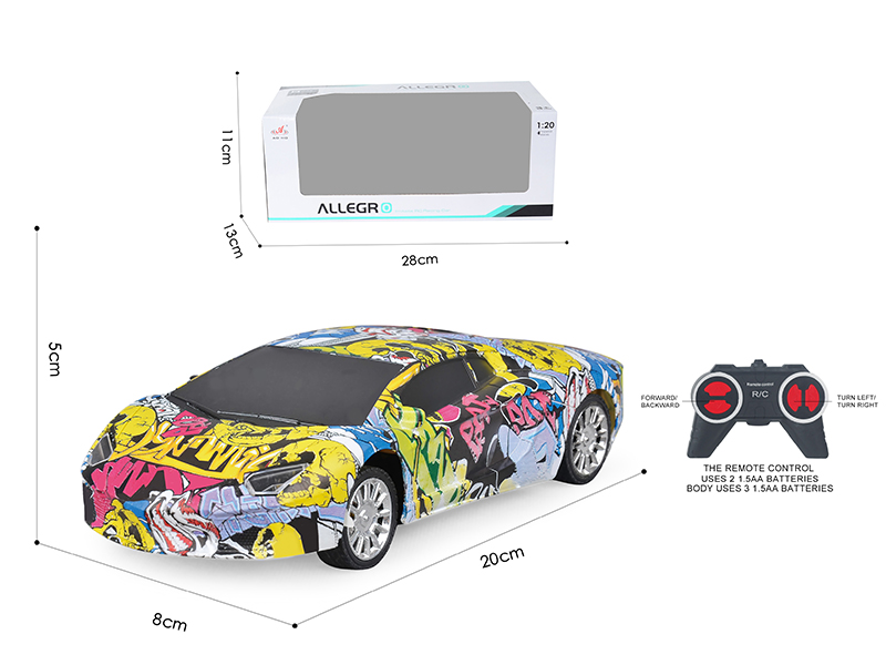 1:20 4-Channel Remote Control Graffiti Lamborghini