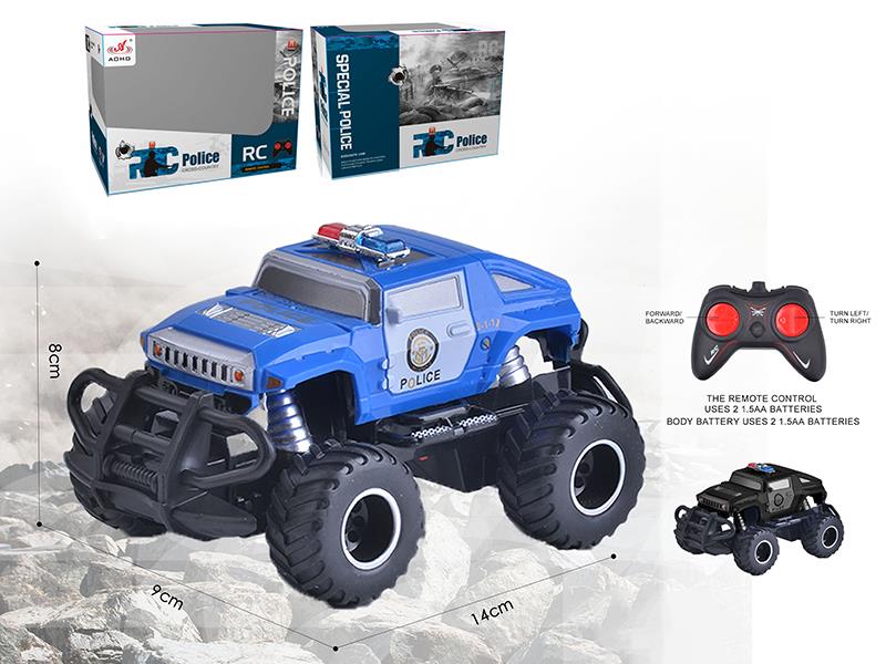 1:43 Remote Control Mini Hummer Off-Road Police Car
