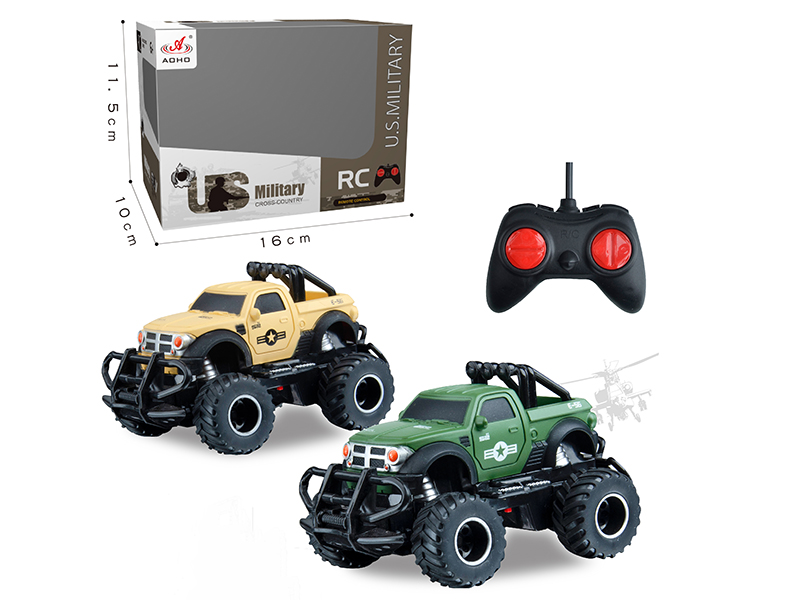 1:43 Remote Control Mini Pickup Military Cross Country Car