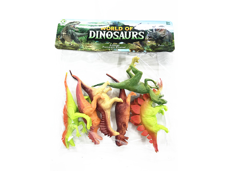 6Pcs Ordinary Hollow Dinosaur Set
