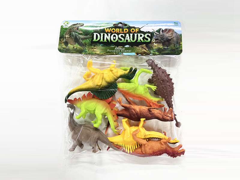 8Pcs Ordinary Hollow Dinosaur Set