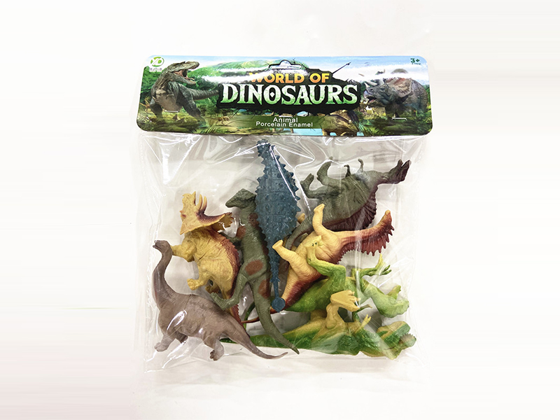 8Pcs Ordinary Hollow Dinosaur Set