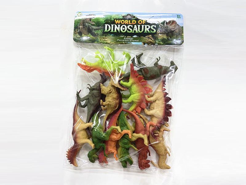 12Pcs Ordinary Hollow Dinosaur Set