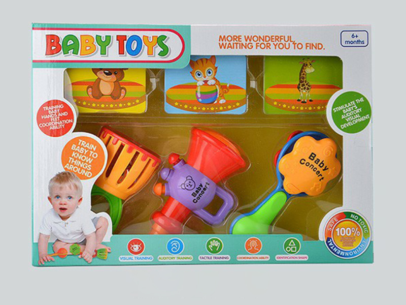 Hand Bell,Trumpet,Hand Clapper + 12 Cards