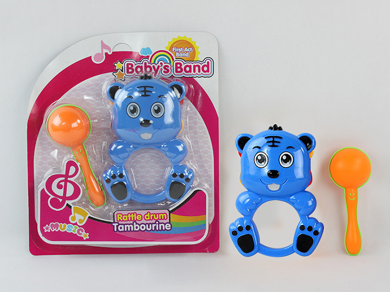 Cartoon Tiger Timbrel + Sand Hammer