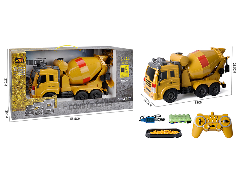 2.4G 11Ch R/C Mixed Soil Mixer Truck