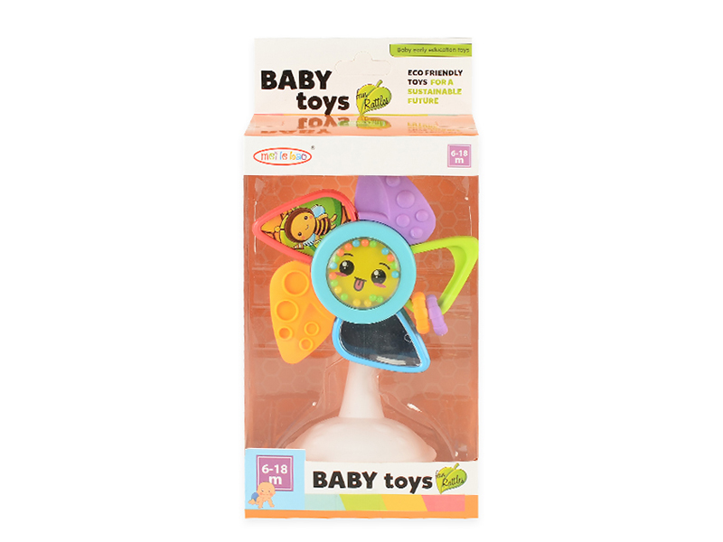 Dining Chair Sucker Windmill Baby Rattle Teether