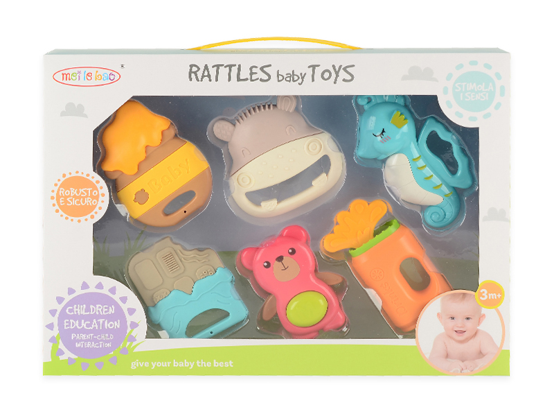 6pcs Baby Rattles
