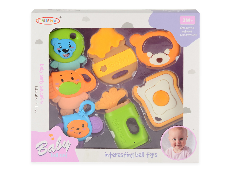 7pcs Baby Rattle Teether