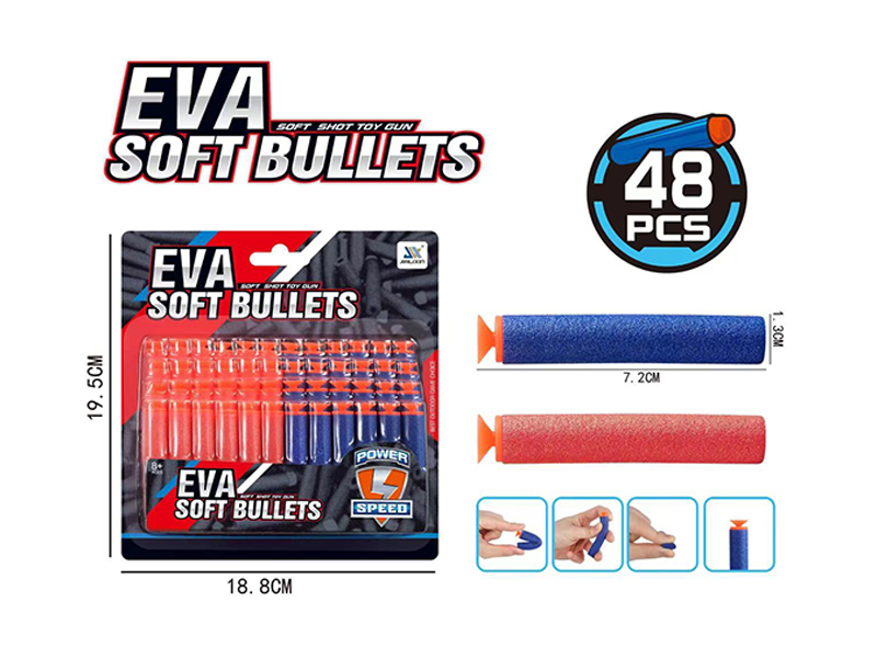 48PCS EVA Soft Bullets