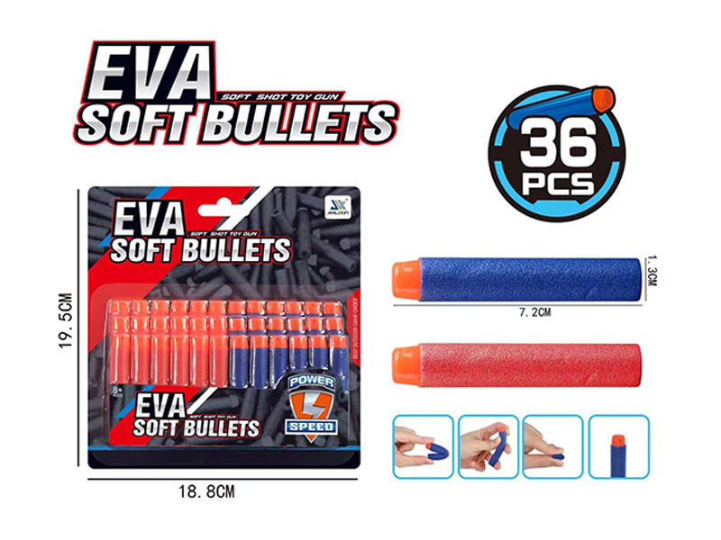 36PCS EVA Soft Bullets