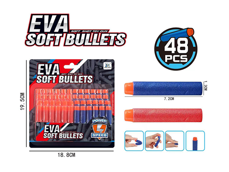 48PCS EVA Soft Bullets