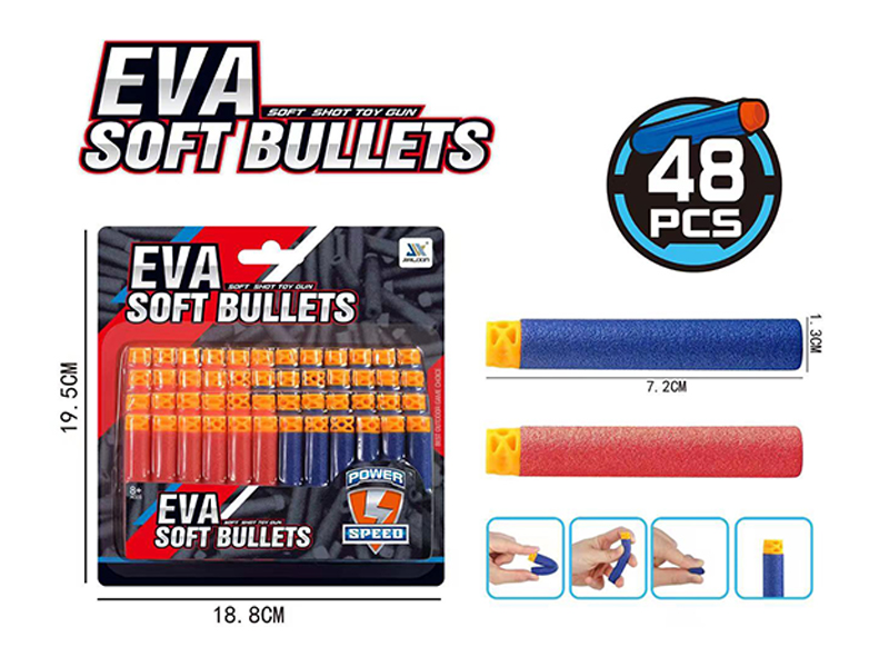 48PCS EVA Soft Bullets