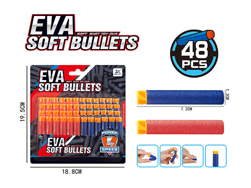 48PCS EVA Soft Bullets