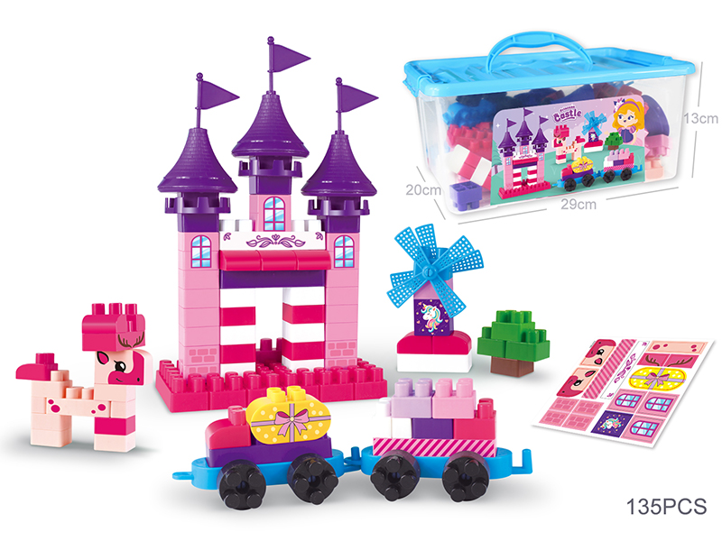 135Pcs Princess Castle Building Blocks