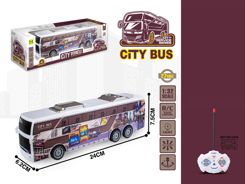 1:32 4Ch R/C Street View Bus With Light